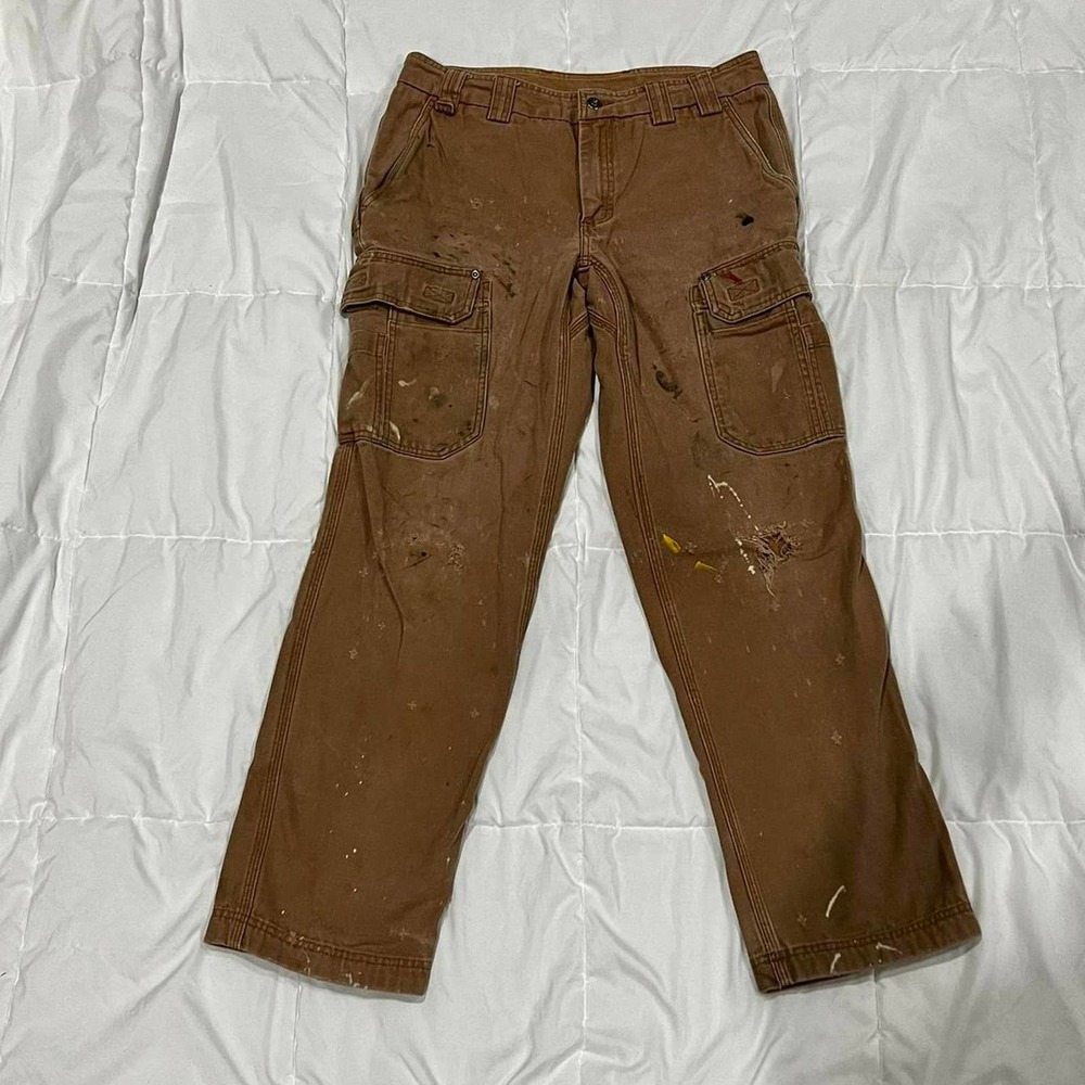 Distressed vintage workwear pants